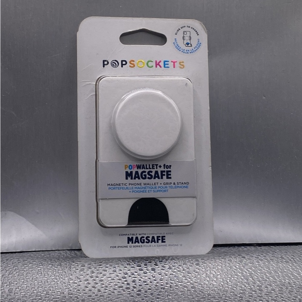 PopSocket PopWallet+ for MagSafe - Classic White